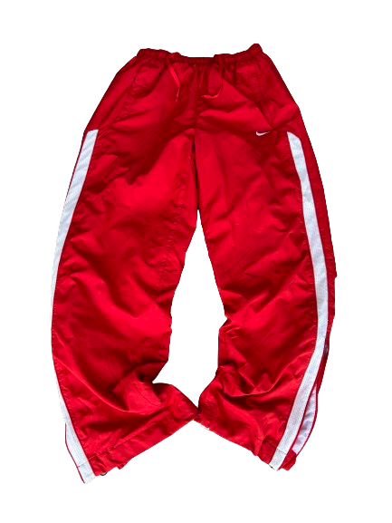 00s red nike track pants (M)
