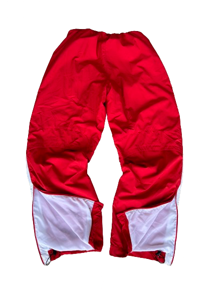 00s red nike track pants (M)
